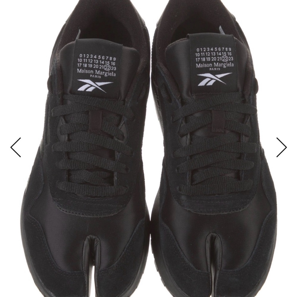 Maison Martin Margiela X Reebok rare 11 Women's Black Athletic Shoes streetwear